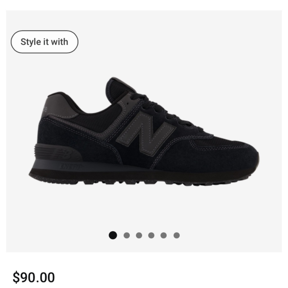 SOLD**** New Balance 574 Black/Black